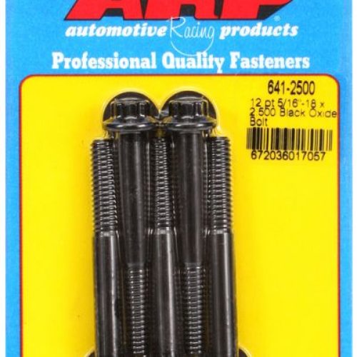 12PT BOLTS 5/16″ UNC x 2.50″  3/8″ WRENCH (5-PACK) 5/16-18