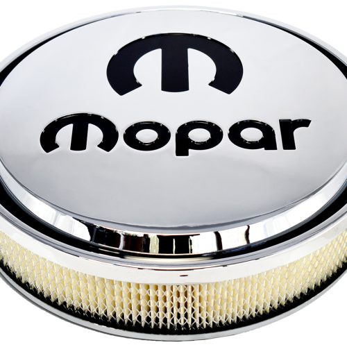 MOPAR SLANT EDGE AIR CLEANER  KIT CHROME RECESSED BLACK EMBL
