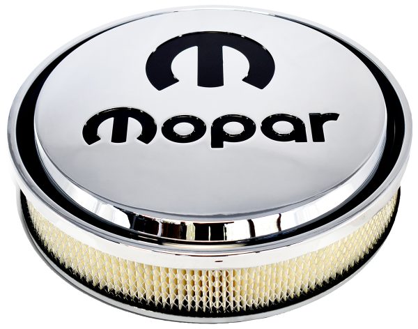 MOPAR SLANT EDGE AIR CLEANER  KIT CHROME RECESSED BLACK EMBL
