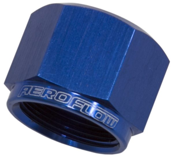 FLARE CAP FEMALE -10AN        BLUE -10AN FEMALE BLANK OFF