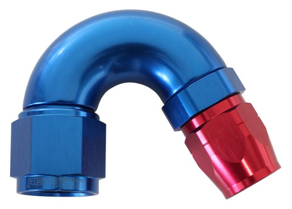 STEPPED 150 DEG HOSEEND 12 HOSTO -10AN EXPANDER HOSE END BLU