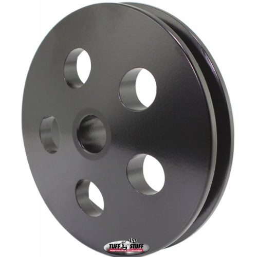 POWER STEERING PULLEY, BLACK  17MM PRESS ON, GM TYPE II, 1V