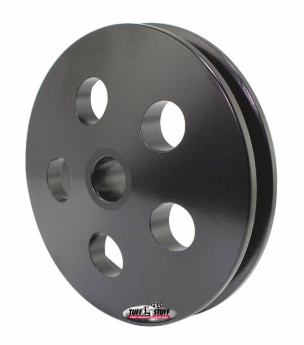 POWER STEERING PULLEY, BLACK  17MM PRESS ON, GM TYPE II, 1V