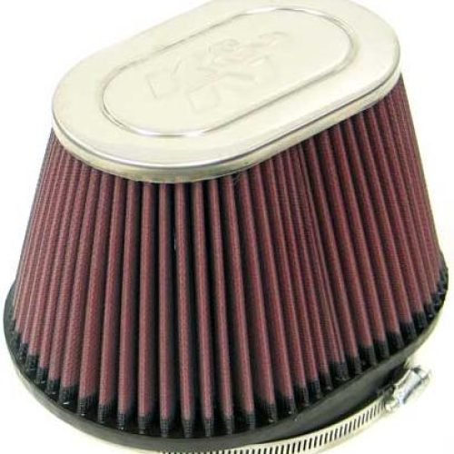 6 CLAMP-ON OVAL FILTER        6.5/8.25 O.D,5 H,CHROME TOP