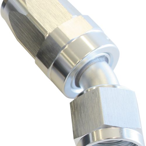 -6AN TAPER SERIES 30 DEGREE   HOSE END SILVER