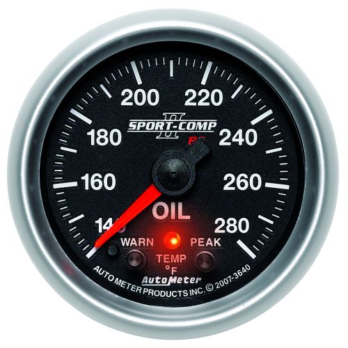 SPORT-COMP II OIL TEMPERATURE 140-280°F, FSE PEAK & WARNING