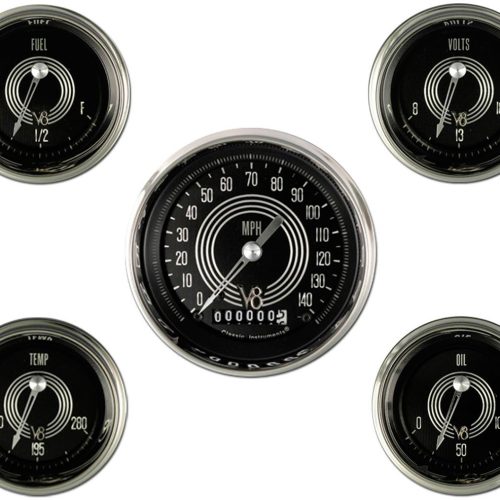 V8 SPEEDSTER 5 GAUGE SET      KMH  3-3/8 , 2-1/16