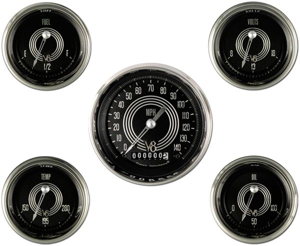 V8 SPEEDSTER 5 GAUGE SET      KMH  3-3/8 , 2-1/16