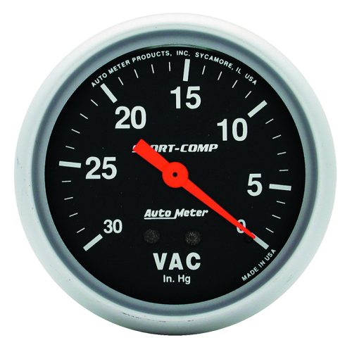 SPORT-COMP 2-5/8″ VACUUM      0-30 IN/HG, MECHANICAL, 10FT