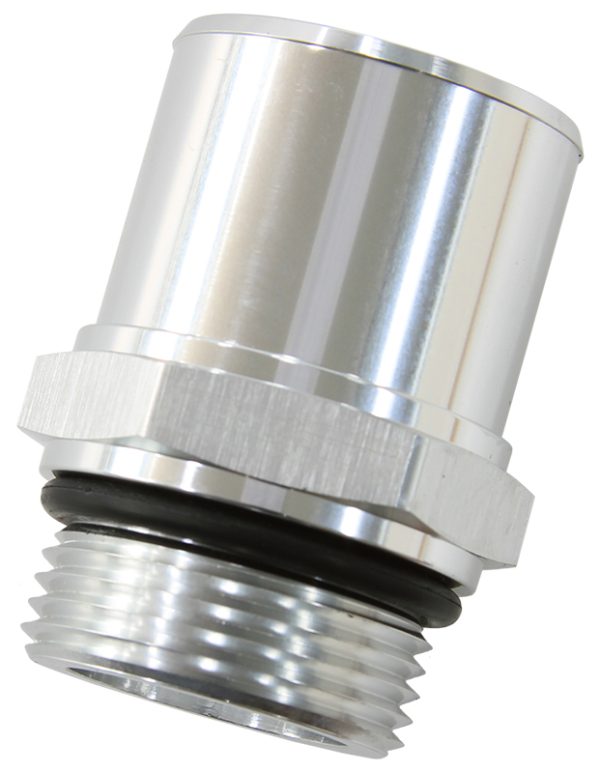 -16ORB TO 1-3/8" / 35mm BARB  SILVER 55MM OAL