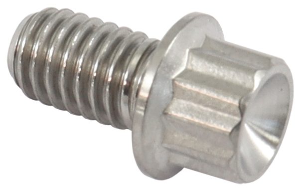 M6x1.00 TITANIUM BOLT 10mm UHL12 POINT SINGLE M6 x 1.00mm
