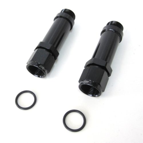 -8AN FEMALE TO HOLLEY ULTRA HPBLACK SWIVEL NUT (PAIR) -8ORB