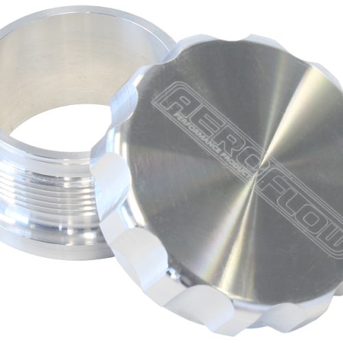 2-1/2″ ALUM WELD BUNG AND CAP RAW ALLOY FINISH