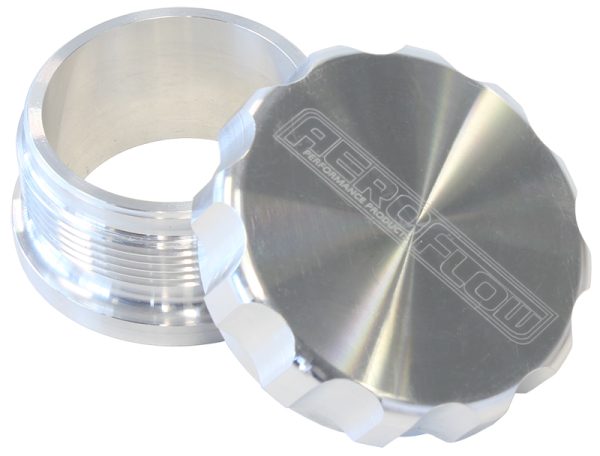 2-1/2" ALUM WELD BUNG AND CAP RAW ALLOY FINISH