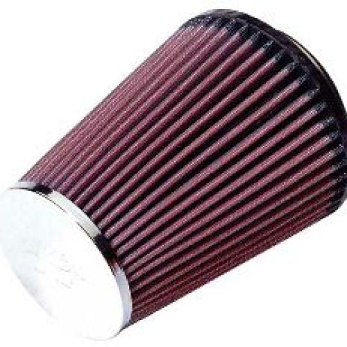 3-1/8 CLAMP-ON TAPERED FILTER  3.5/5 O.D,6 H, CHROME TOP