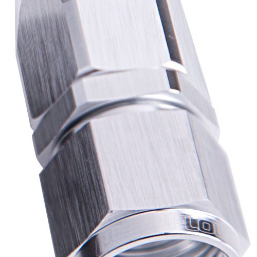 -10AN TAPER SERIES STRAIGHT   HOSE END SILVER