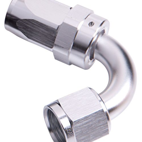 -6AN TAPER SERIES 120 DEGREE  HOSE END SILVER