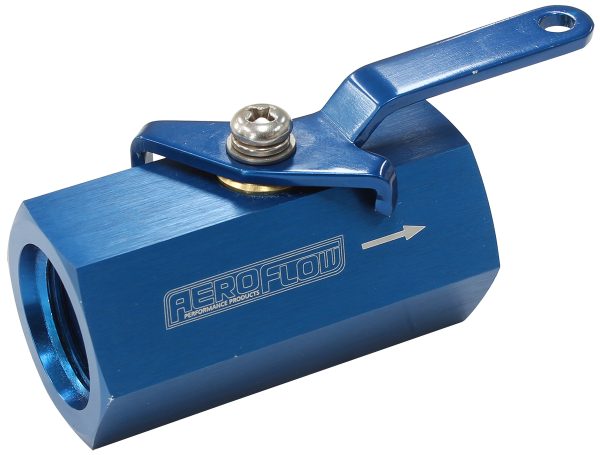 SHUT OFF VALVE -10ORB BLUE    FEMALE -10ORB PORTS