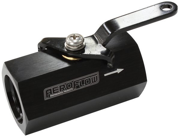 SHUT OFF VALVE -10ORB BLACK   FEMALE -10ORB PORTS