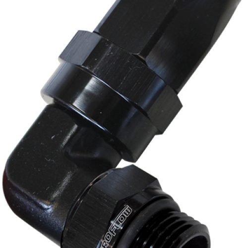 90 DEG -12 ORB TO -16AN HOSE  BLACK SWIVEL