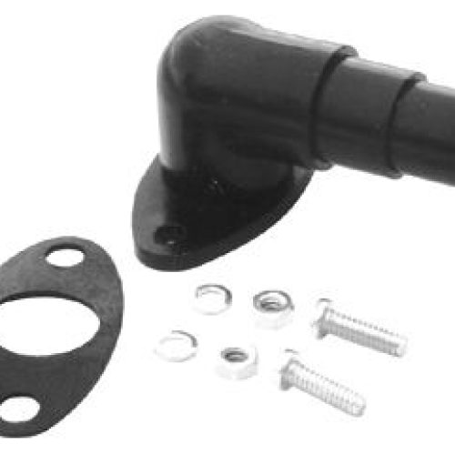 UNIVERSAL SMOG TUBE FITTING   BLACK PLASTIC