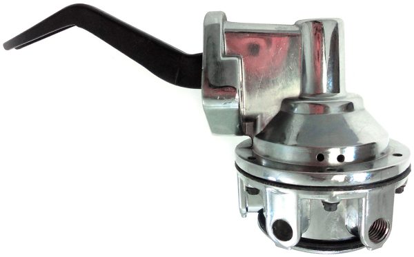 MECHANICAL FUEL PUMP, 289 302 351W CHROME, 80GPH, 1/4" NPT