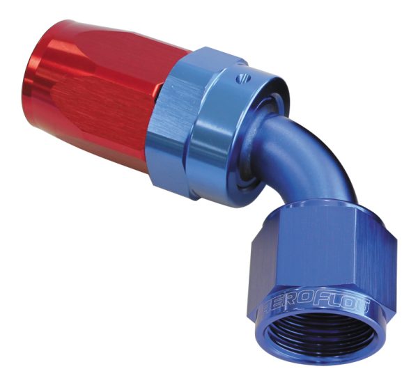 -6AN TAPER SERIES 60 DEGREE   HOSE END BLUE
