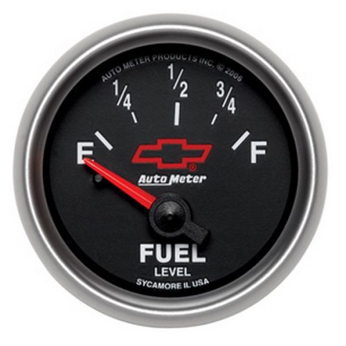 2-1/16″ FUEL LEVEL 0-90 OHMS  BLACK FACE, GM CHEVY BOWTIE