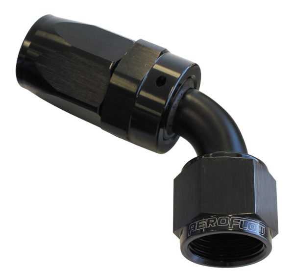 -6AN TAPER SERIES 60 DEGREE   HOSE END BLACK