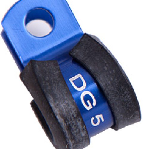 CUSHIONED P CLAMPS -8AN 5PK   BLUE 12.6MM ID OR 1/2″ ID