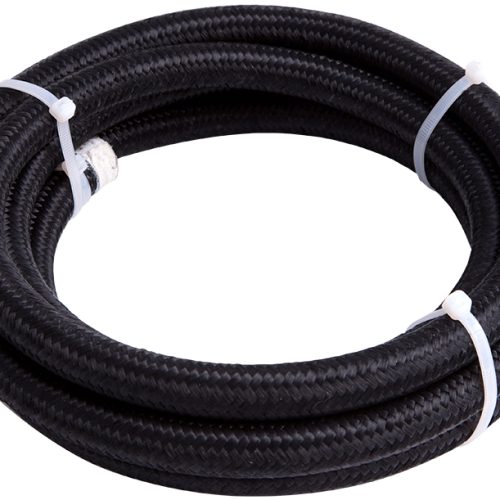 BLACK BRAID LIGHT WEIGHT -12AN3 METERS 17.4mm ID 24.6mm OD