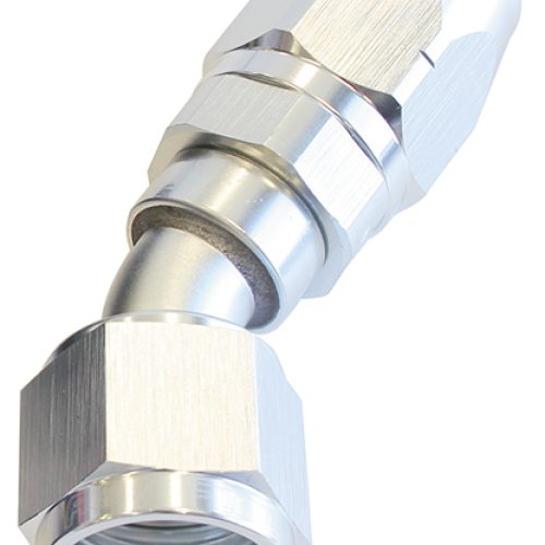 ALLOY 30 DEG HOSE END -20AN   SILVER CUTTER STYLE FUL SWIVEL