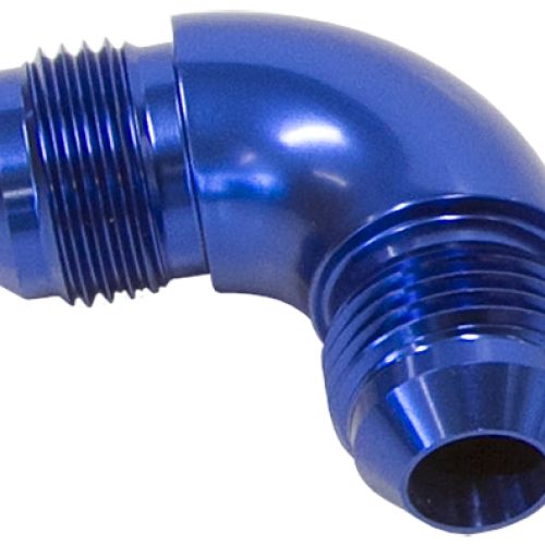 -10AN 90 DEG MALE FLARE UNION BLUE FULL FLOW NO RESTRICTION