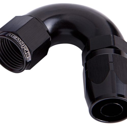 ALLOY 120 DEG HOSE END -16AN  BLACK CUTTER STYLE FULL FLOW