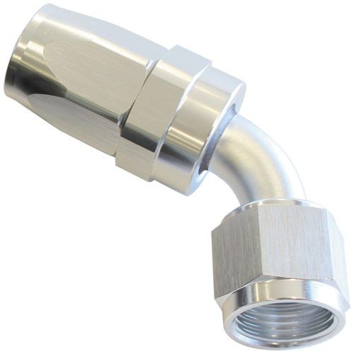 -6AN TAPER SERIES 60 DEGREE   HOSE END SILVER