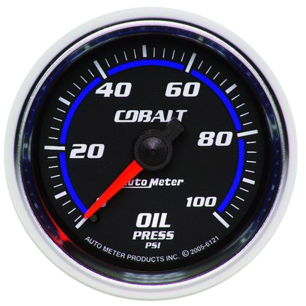 COBALT 2-1/16" OIL PRESSURE   0-100PSI, MECHANICAL, 10FT