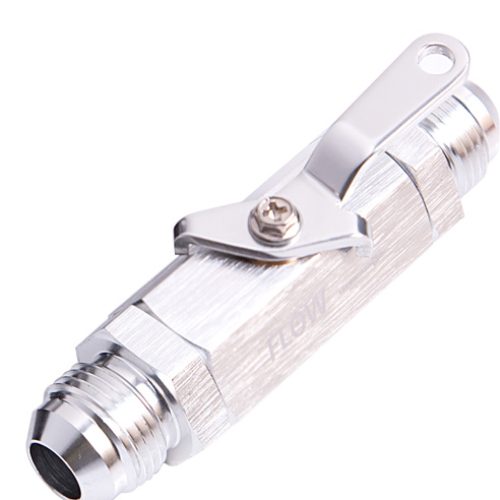 SHUT OFF VALVE -16AN SILVER   BILLET BODY WITH -16ORB PORTS