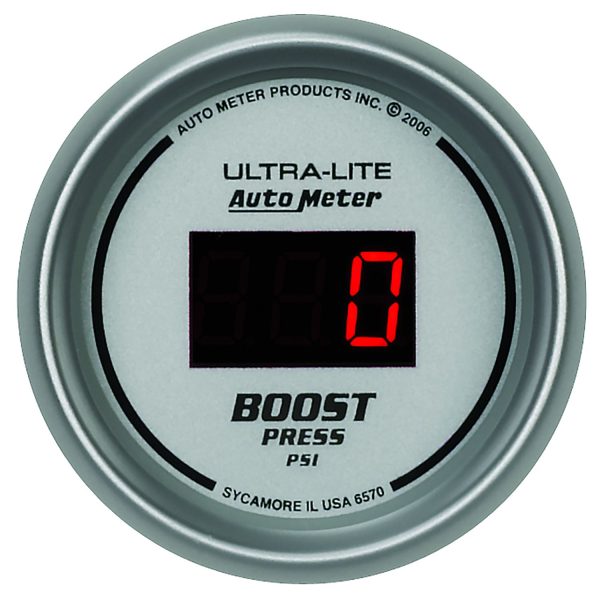 ULTRA-LITE DIGITAL BOOST GAUGE2-1/16", 5-60PSI, DIESEL ONLY