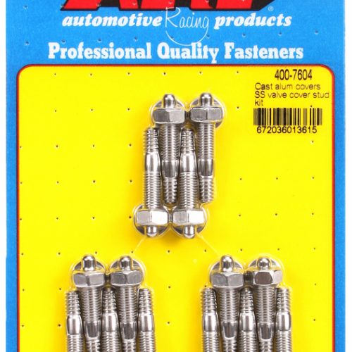 ARP HEX V/COVER STUD KIT (14) 1/4 S/LESS FOR CAST ALUM V/C