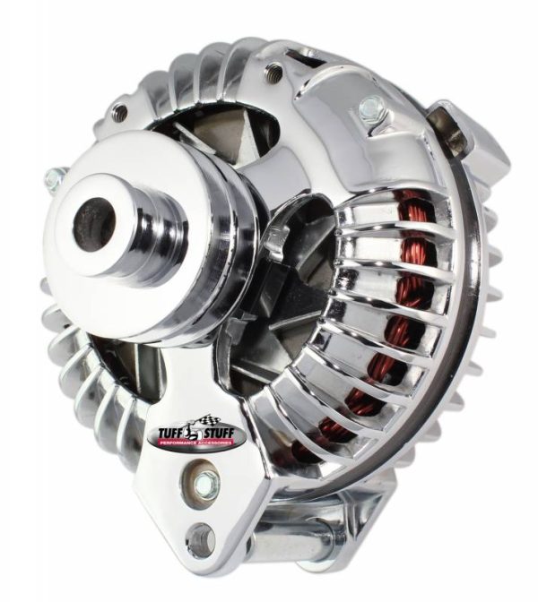 CHRYSLER ALTERN 60AMP 1 WIRE  DUAL V PULLEY  CHROME