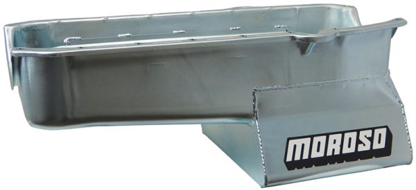 MOROSO SBC OIL PAN, PRE-1980  7 QUART / 6.6L, LH DIPSTICK