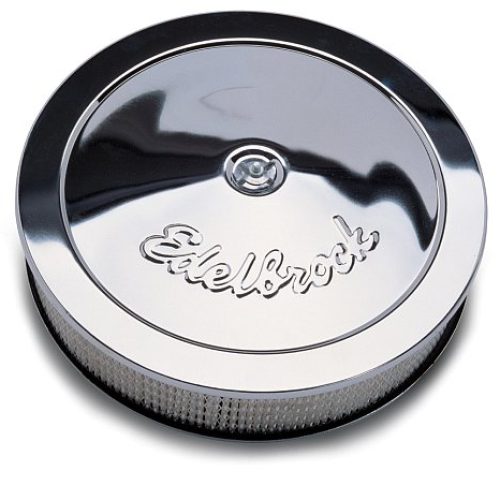 PRO-FLO AIR CLEANER 14″ x 3″  CHROME, 3-3/4″ OVERALL HEIGHT