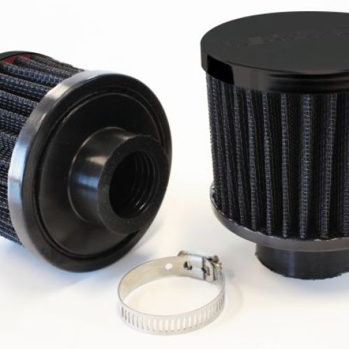 1-1/2″ UNIV CLAMP ON FILTER   3″ O.D,2-1/2″ H, BLACK TOP