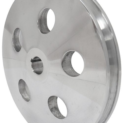 POWER STEERING PULLEY SINGLE  POLISHED 5/8 SHAFT GM SAGINAW