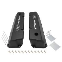 Tall Cast Aluminium, Black, Stroker Ford Logo, Small Block For Ford 302, 351C, Pair