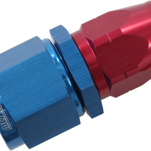 STEPPED STRAIGHT END -8 HOSE  TO -10AN REDUCER HOSE END BLUE