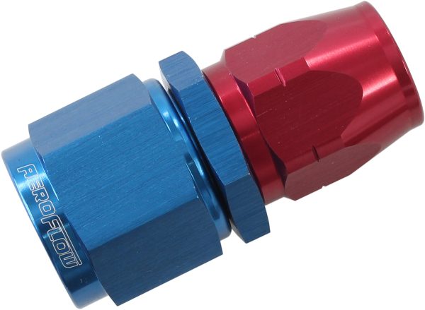 STEPPED STRAIGHT END -8 HOSE  TO -10AN REDUCER HOSE END BLUE
