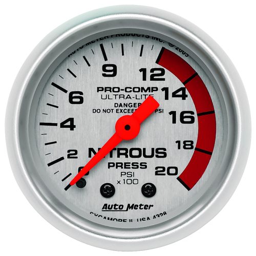 ULTRA-LITE 2-1/16″ NITROUS    0-2000PSI, MECHANICAL