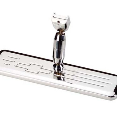 BILLET BOWTIE REARVIEW MIRROR CHEVY BOWTIE BALL MILL POLISH