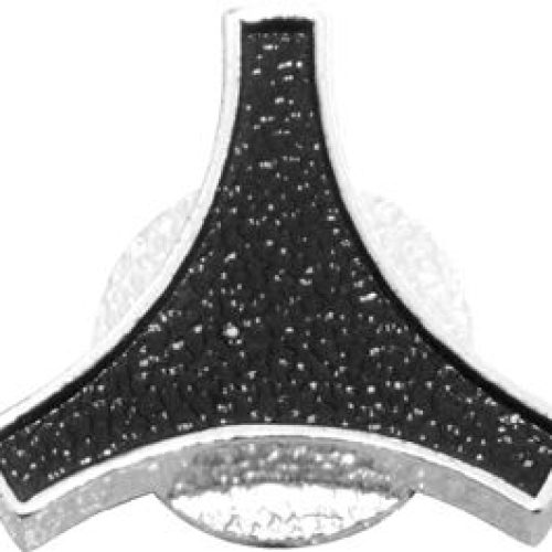 AIR CLEANER WING NUT LARGE    CHROME STEEL BLACK TOP 5/16-18